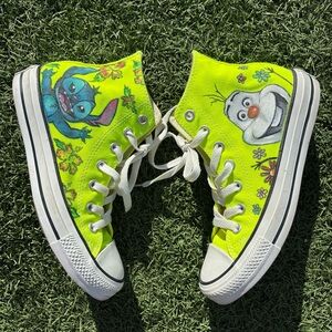 Custom Neon Yellow Disney Converse